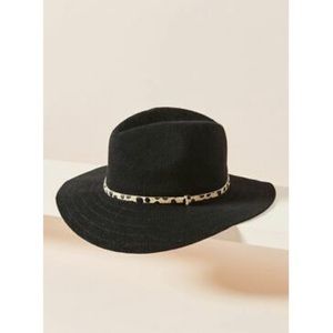 Anthropologie Wyeth Spencer Trimmed Fedora Hat